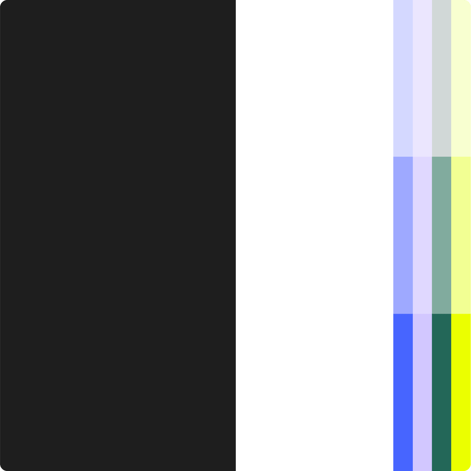 abstract visualisation of all brand colours